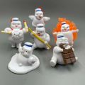 6pcs cute Vintage Ghostbusters 3 Stay Puft Marshmallow Man Sailor Action Figure Toy Doll. 