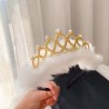 【BestGO】crown for kids sagala Cute Lovely Plush Girls Kids Children Hair Hoop Headband Hair Band Birthday Headwear. 