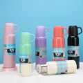 New Arrival Custom Stainless Steel 500ml Gift Set Thermo Termos Vacuum Flask with 3 Cups. 