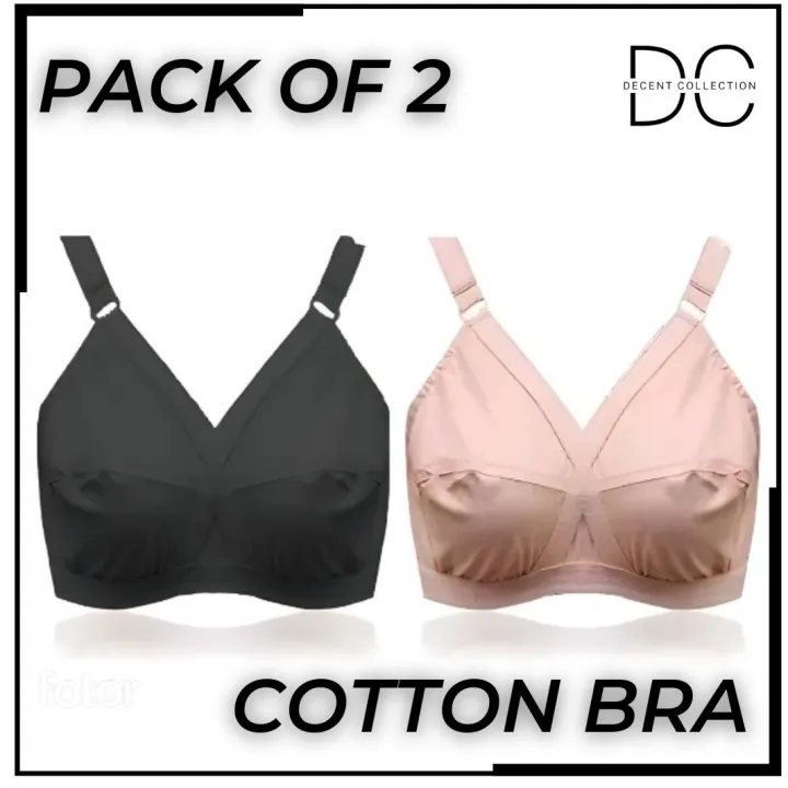 Pack%20of%202-%20Cotton%20Bra%20for%20Girls%7C%20Non%20Padded%20Ladies%20Brazier%20%7C%20Bra%20For%20Women's%20-%20Image%203