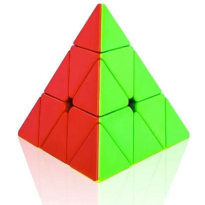 Original 3x3 Pyramid Cube Sticker less Best Quality Fast Speed Triangular Magic Cube Smooth Educational Puzzle Toys