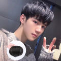[ New ] Fake Bangs Boys Cover High Forehead Wig Set Men's Hair Extension Forehead Hairline Wig Stick Top Hair Supplementing Piece. 