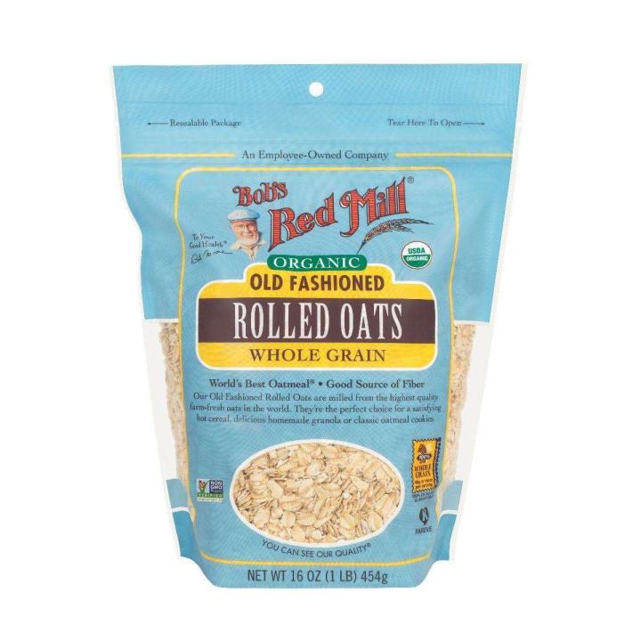 Bob's Red Mill, Organic Old Fashioned Rolled Oats, Whole Grain, 16 oz (454 g)