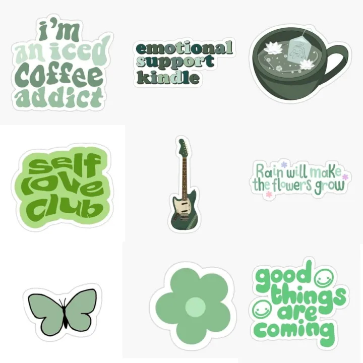 25pcs%20GREEN%20AESTHETIC%20sticker%20pack%20based%20on%20cool%20trendy%20stickers%20and%20music%20ideal%20for%20journaling,%20guitar,%20diaries,%20notebooks,%20phone%20covers,%20laptops,%20skateboards%20aesthetic%20girly%20green%20aesthetic%20cute%20-%20Image%207