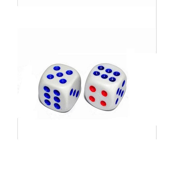 Pack Of 2 Regular Ludo Dice - White