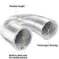 KITCHEN CHIMNEY EXHAUST ALUMINIUM FLEXIBLE DUCT PIPE HOSE FOR VENTILATION/ KITCHEN HOOD PIPE IMPORTED Flexible Ducting Pipe. 