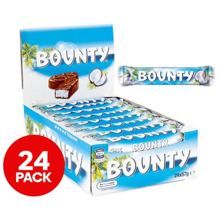 Bounty Chocolate bars - 57g - 24pcs Gift Box