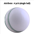 Hard ball for cricket / Hand made Red & White colored Match ball / Best Quality Leather ball for indoor & outdoor practice. 