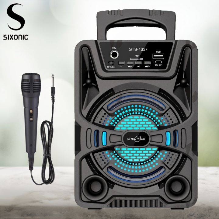 Sixonic%20GTS%201637%20/%201638%20Portable%20Rechargeable%20Wireless%20Bluetooth%20Speaker%20with%20Microphone%20%E2%80%93%20Best%20for%20Small%20Gatherings%20High%20Quality%20Stereo%20Sound,%20Big%20Woofer%20Mp3%20Speaker%20FM%20Radio%20USB%20Memory%20Card%20Supported%20-%20Image%204