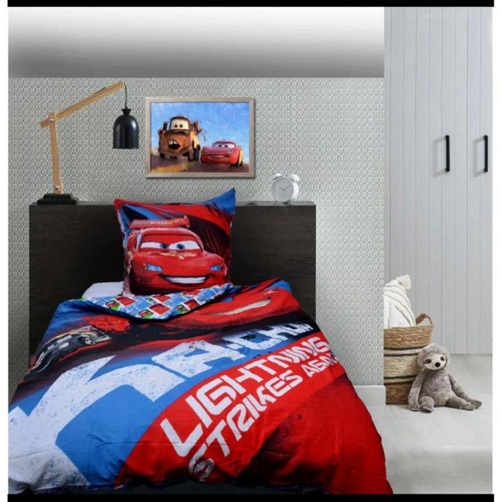 Lightning mcqueen bed cover hotsell