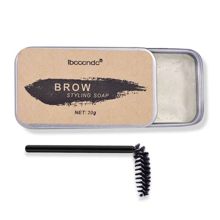 Ibcccndc 1 Piece 3D Feathery Brow Styling Soap Lamination Setting Gel Brows Tint Eyebrow Gel Pomade Kit