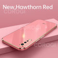For Vivo S1 Back Cover Shiny Plating Square Bumper Soft Silicone Shockproof Protective Case. 
