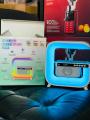 HM-G3 Big G speaker clock display wireless charging desktop dazzle colour atmosphere lamp 15 w creative gift OEM usb speaker prtable speaker led wireless charging speaker bluetooth speaker  mini speaker. 