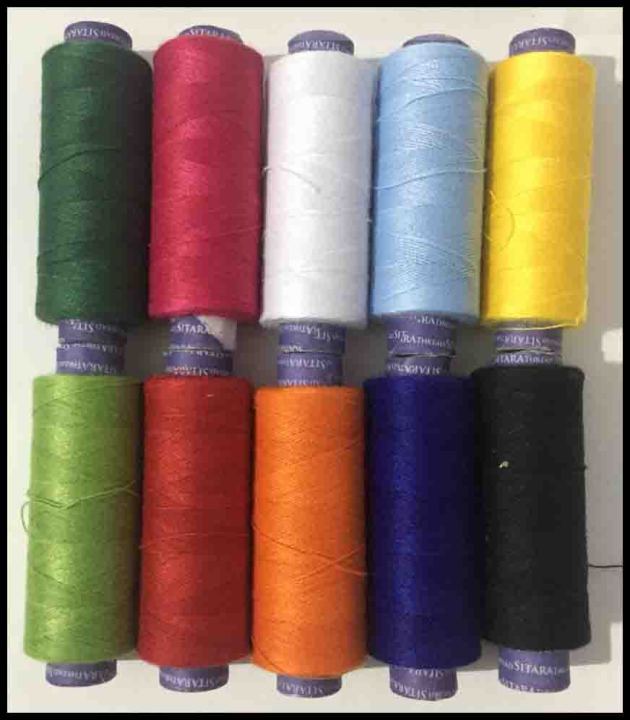 10%20x%20polyester%20Basic%20Colours%20Sewing%20thread%20spools%20Finest%20Quality%20-%20Image%202