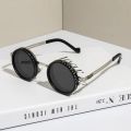 Men'S Adjustable HD Anti-Glare Sunglasses - High-Quality Protection, Round Frame, 3-in-1 Anti-UV, Anti-Glare, Anti-Exposure, Professional & Casual Use, Stylish Eyewear, Durable Eyewear. 