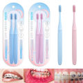 Toothguard Concave Toothbrush For Orthodontic Teeth Brace Interdental Brush Ultra Soft Bristles Narrow Small Head Toothbrush. 