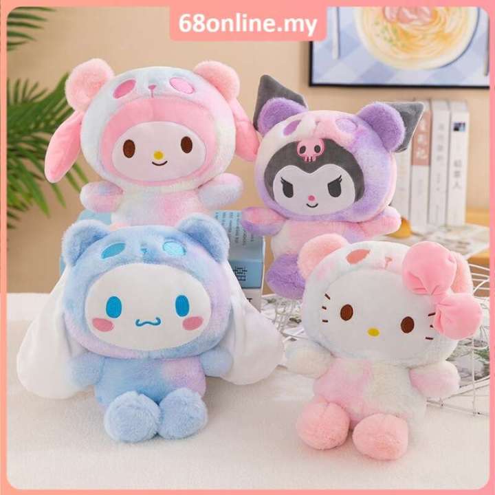 Hello Kitty Kuromi Plush Doll Lolita Princess Dress Melody Cute Little Devil Ragdoll Gift Cinnamoroll