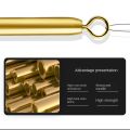 10 pcs Straight Floats Connector Coppper Fishing Float Holders 360 Degree Roating Freely Rotating 360 Degree Freely Float Holders Not Easily Corroded Wear Resistance Fixed Tube Fishing Accessories. 