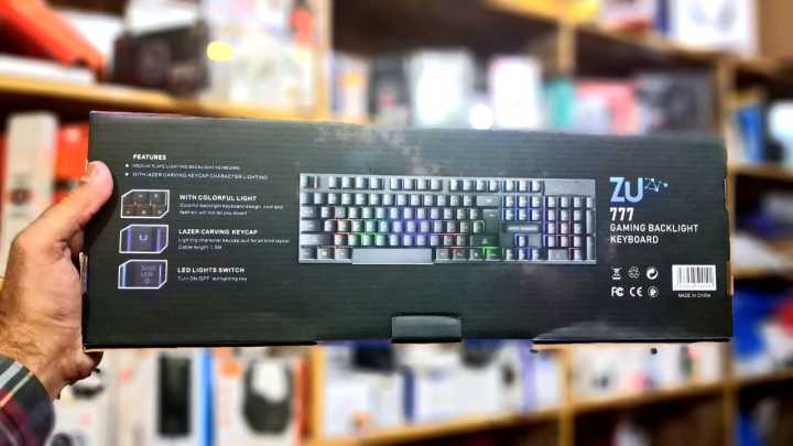 Keyboard 112 Key ZU-777 RGB Wired Gaming Keyboard - 112 Backlit Keys with Mechanical ...