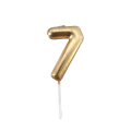 Digits Cake Candle Number Candle For Birthday & Anniversary Cake Candles - Digit in Golden Color —Represent Person's Age —  Adds Glamorous & Elegant Display. 