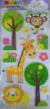 Lion & Monkey Wall Stickers - Multicolor. 
