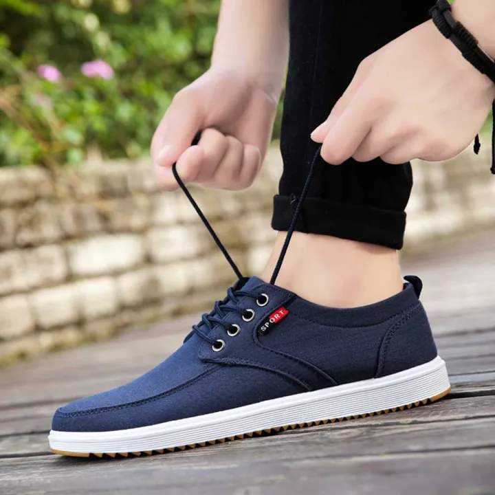 Mens%20Casual%20Canvas%20Sneakers%20Lace%20Up%20Fashion%20Flat%20Walking%20Shoes%20-%20Image%205