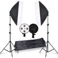 Combo Pack: 2 Sets of 2-Holder Softbox Lights for Studio | 50x70 Softbox with 7 Feet Stand. 