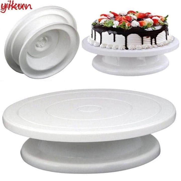 Kitchen Cake Decorating Icing Rotating Turntable Cake Stand Plastic