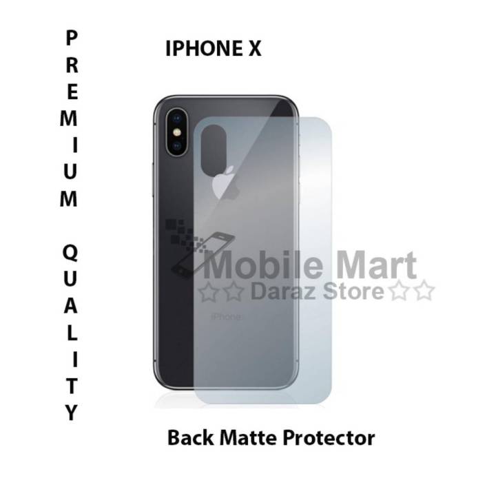 Apple Iphone X Back Matte Protector Soft Skin Sheet Soft Film