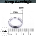 Simple Small Bali For Men & Women Round Earrings Simple Hoop Bali design, small and light weight Hoop Bali earrings adult ages best quality design Stainless Steel Ear Rings. 