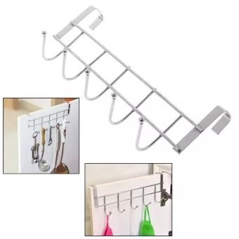 Wall Hooks Steel Wardrobe Clothes Door Hanger Towel Bathroom Kitchen Solid Rack