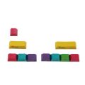 OEM Profile PBT RGBY CMYK Modifiers 10 Keys Laser Engraved Keycaps Mac Keycaps For Cherry MX Mechanical Keyboard. 