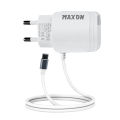 Maxon TC-01 Original 12W PD Charger Type C Cable Adapter- 2 USB Ports-2.4A Type C Charger- Adapter + Type-C  Cable For All Smart Phones. 