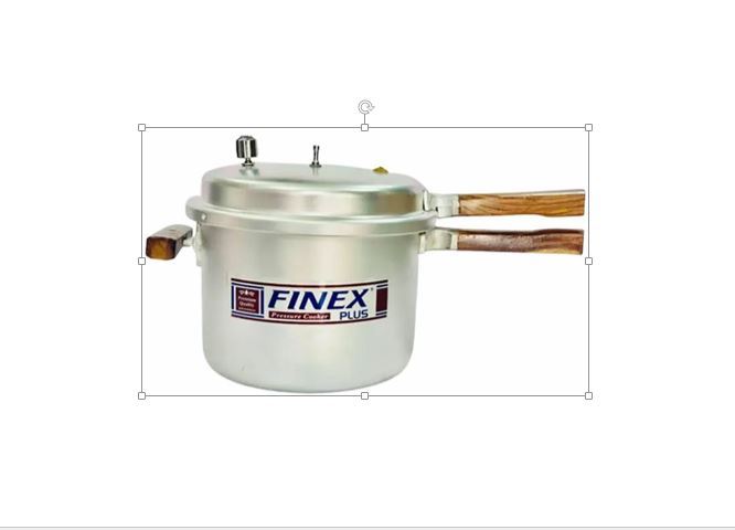 Pressure Cooker 7 Liter Finex Plus High Quality Aluminum with wooden handles