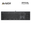 A4tech Fstyler FX50 Scissor Switch Wired Keyboard - Ultra Slim Keycaps - Thin Profile - Aluminum Body - Anti Slip Pads - Multimedia Hot Keys - FN Key - For PC/Laptop/Mac. 