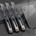 Deli Utility Knife Portable Pocket Box Cutter Retractable Paper нож 18MM 9MM Metal Blade for Office School Stationery Supplies. 