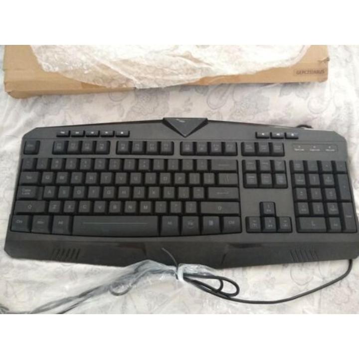 Keyboards -  PC232 Gaming Keyboard 112 Keys Wired Membrane Keyboard RGB Light Backlit Anti-Ghosting English Keyboard For Laptop PC (English Keyboard)
