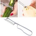 Multifunctional Kitchen Stainless Steel Peeler, Knife and Clips Rotary Peeler Cutter Slicer Combined Vegetable Peelers for Carrot Potato Melon Gadget Fruit. 