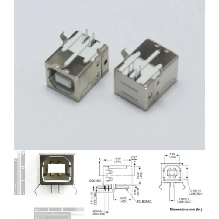 3pcs%20USB%20Female%20Type%20B%20Connector%20Arduino%204-Pin%20Jack%20-%20Image%202