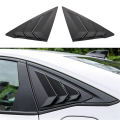 Rear Side Window Louvers Triangular Window Glass Blinds for Honda Civic Sedan 11Th 2022 2023 - ABS Matt Black. 
