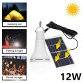 7W/9W/12W LED Emergency Light Bulb USB Rechargeable/Solar Portable Outdoor Lamp for Camping Fishing with Hook. 