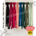 Modern Modest Pack of 4 Premium Chiffon Georgette Hijabs for Women/Girls - Non-Slip, Lightweight, Soft, Plain Color. 