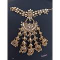 1pc Zircon Polki Kundan Hand Harness Hath Panja / Indian Pakistani Shaadi Wedding Bridal Jewelry. 