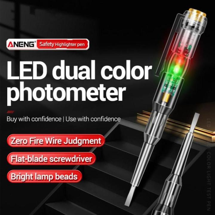 Highlight LED Test Pencil Electric Indicator Socket Detector Photometer 24-250V Voltmeter Test Pen