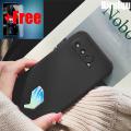 (Free Tempered Glass)Biruiqu For ASUS ROG Phone 5 Series ROG 5Shockproof Anti Slip Soft TPU Sandstone Matte Back Case Cover. 