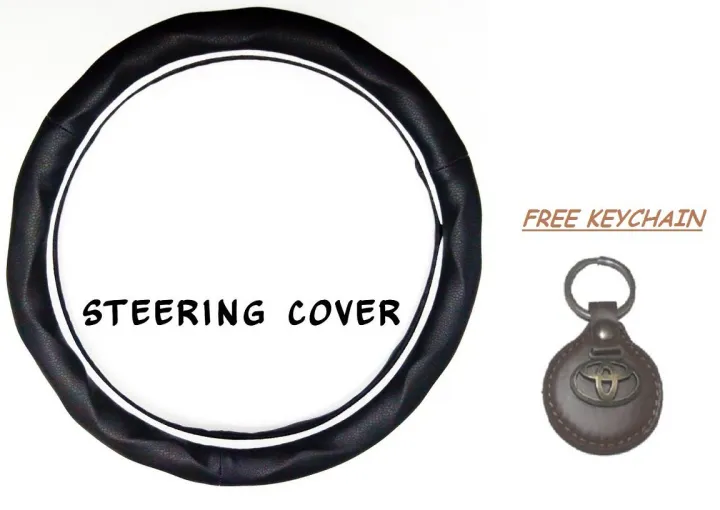 Toyota%20Belta%20-%20Builder%20Steering%20Cover%20Black%20With%20Free%20Logo%20Key%20Chain%20-%20Image%202