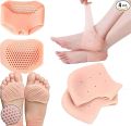 Silicone Gel Heel Pad Socks – Foot Care Pain Relief & Ankle Support Cushion (1 Pair). 