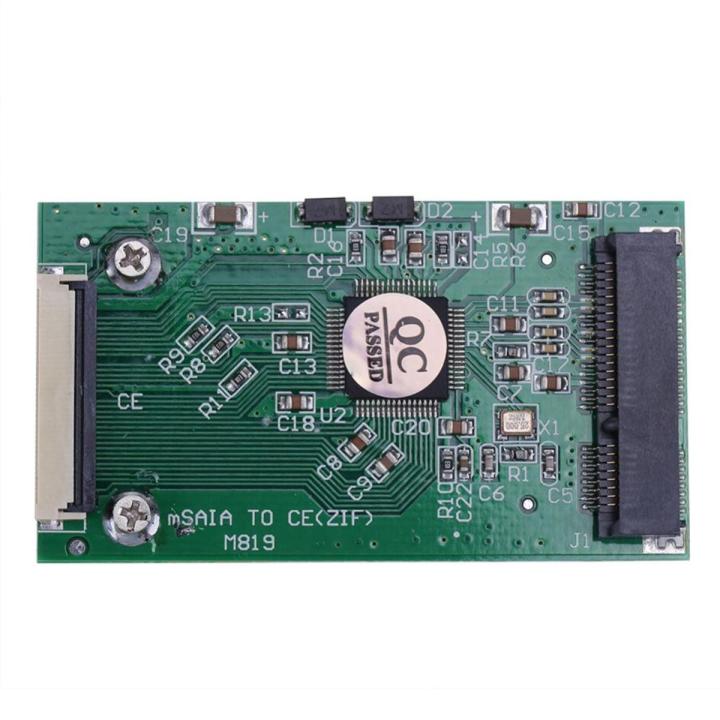 【3C VictoryEagle Store】1pc Mini SATA mSATA PCI-E IPOD SSD to 40pin ZIF CE Card Computer Connection Connector