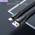AzaTech 6A Fast Charging USB Type C Cable Wire For Super Fast Charging + Data Transmission. 