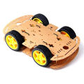 Smart Car Chassis 4WD Trolley 4 Wheel Drive Trolley Tracking Car Obstacle Avoidance Trolley Chassis. 